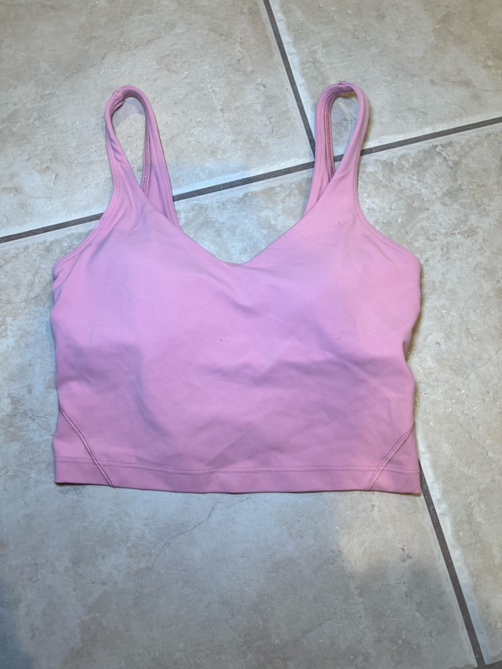 Lululemon Align Pink Women's V-Neck Crop Top